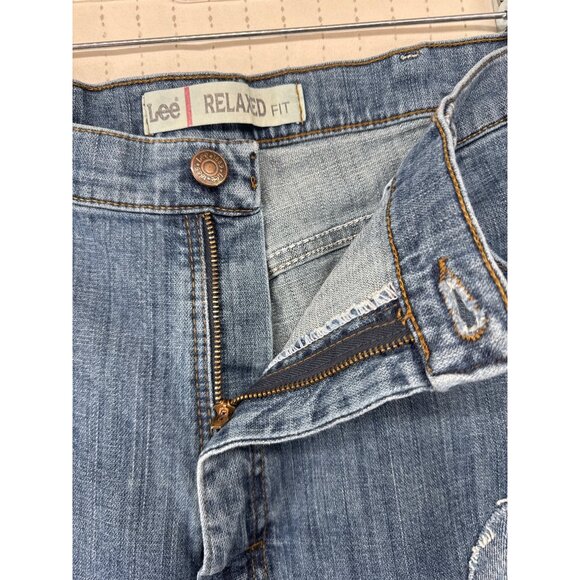 The Scrappy Camper Womens Jeans XXL Upcycled Valentines Hearts Quilted Festival - Picture 4 of 12